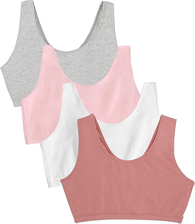 Fruit of the Loom Women's Built Up Tank Style Sports Bra Value Pack