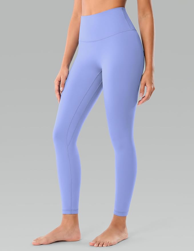 Colorfulkoala Dreamlux No Front Seam Leggings for Women 25"/28" Inseam, High Waisted Buttery Soft Yoga Pants