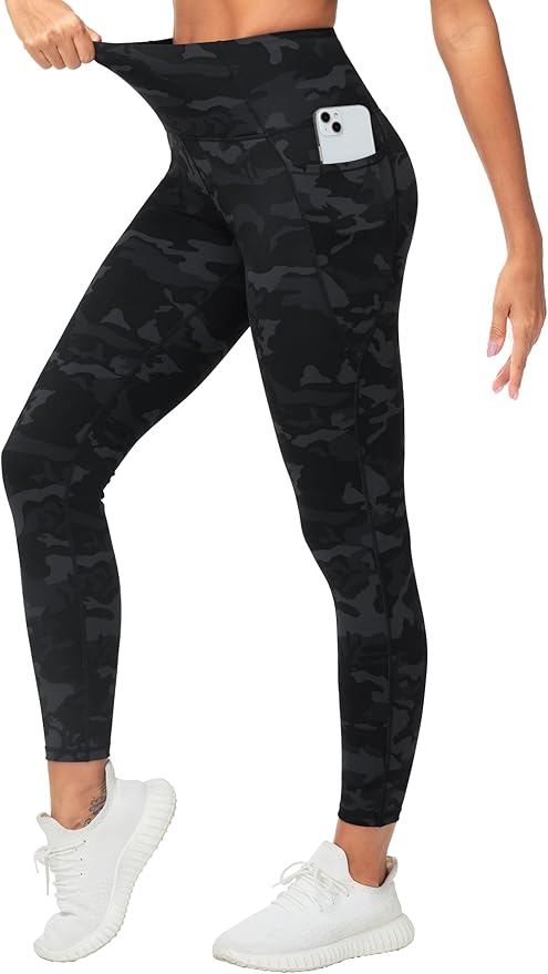 Dragon Fit Women's High Waisted Yoga Leggings Stretchy Tummy Control Gym Workout Pants with Pockets
