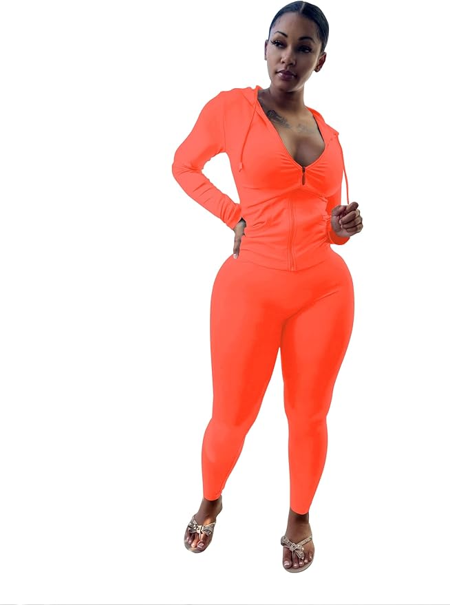 Mrskoala Two Piece Outfits for Women Jogger Sets Workout Sweat Suits Tracksuit Pants Set