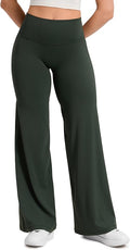 CRZ YOGA Softretch No Front Seam Wide Leg Pants 28''/ 30''/ 32" for Women - High Waist Yoga Lounge Buttery Soft Comfy Casual