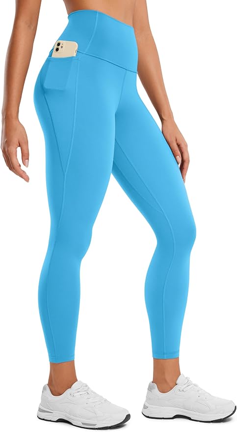 CRZ YOGA Butterluxe Workout Leggings Pockets 25'' - High Waisted Gym Womens Yoga Pants Buttery Soft