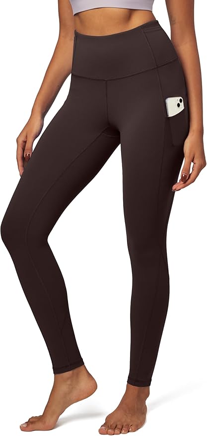 IUGA Leggings with Pockets for Women High Waisted Yoga Pants Women Tummy Control Workout Compression Running Leggings