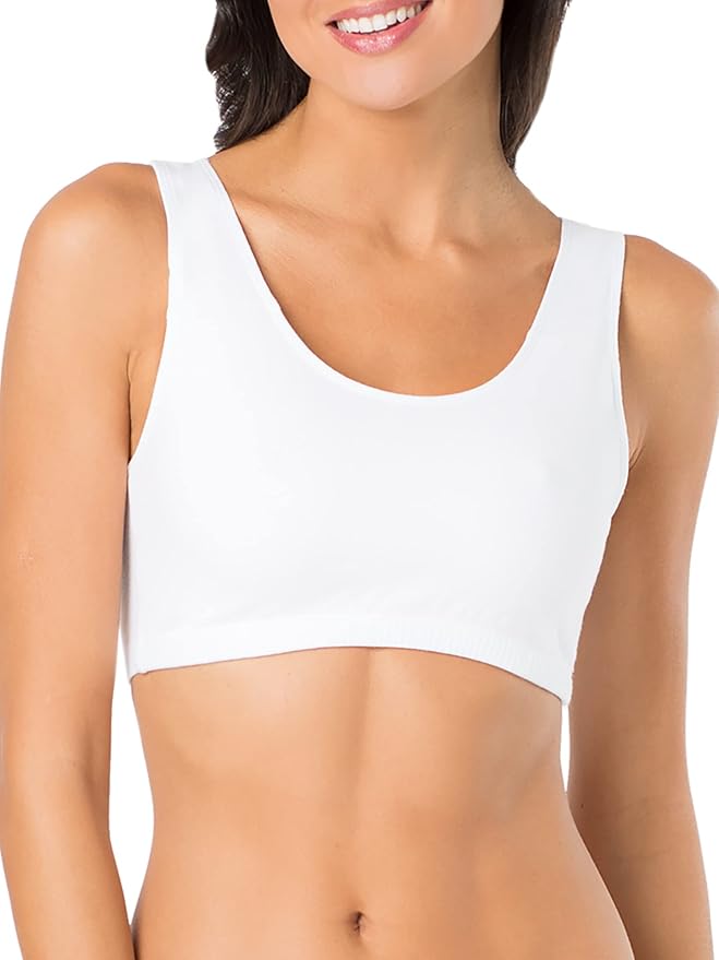 Fruit of the Loom Women's Built Up Tank Style Sports Bra Value Pack