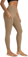 ODODOS Women's High Waisted Yoga Leggings with Pockets, Tummy Control Non See Through Workout Athletic Running Yoga Pants