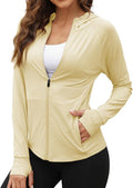 We1Fit Women's UPF 50+ Sun Protection Jacket Hoodie Sun Shirts Hiking Running Athletic Shirt