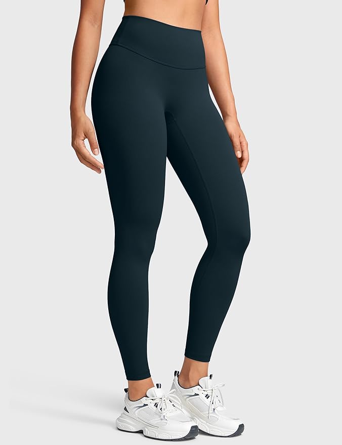 INGIA Womens High Waist No Front Seam Scrunch Butt Leggings Workouts 25 Inches V-Back Scrunch Booty Gym Yoga Pants
