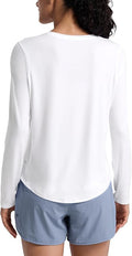 CRZ YOGA Lightweight Workout Long Sleeve Shirts for Women - Gym Running Fall Athletic Training T-Shirts High Neck Tops