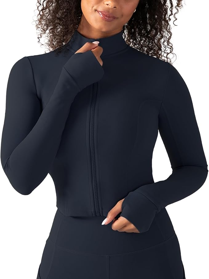 YITTY Active Women's Ultraluxe Full Zip Jacket, Athleisure, 4-Way-Stretch, Thumbholes