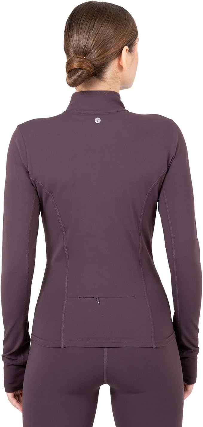 YITTY Active Women's Ultraluxe Full Zip Jacket, Athleisure, 4-Way-Stretch, Thumbholes