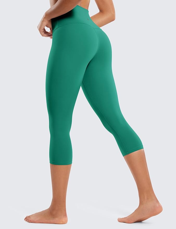 CRZ YOGA Butterluxe Yoga Capris Leggings 19'' - High Waisted Workout Buttery Soft Athletic Lounge Womens Crop Pants
