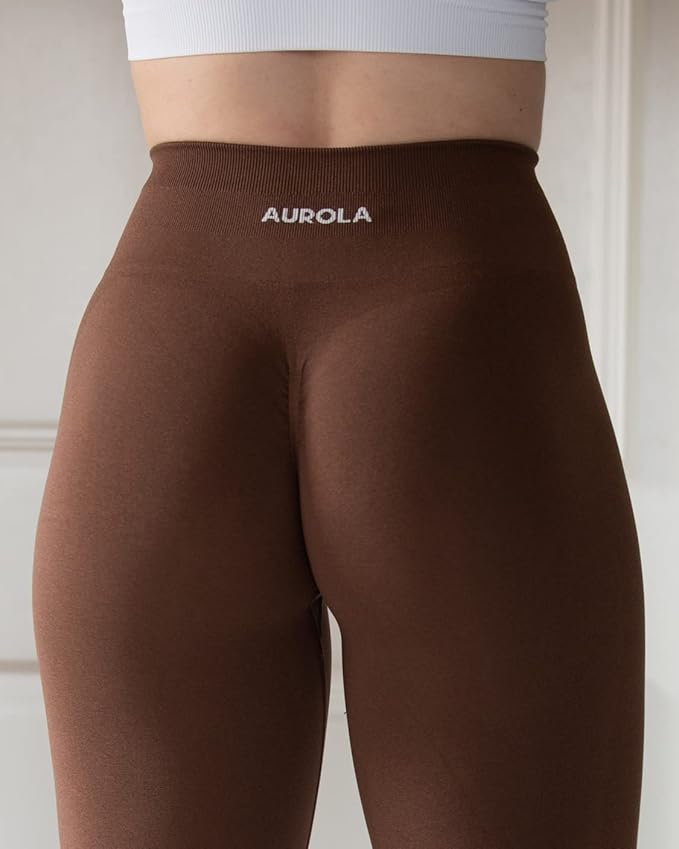 AUROLA Workout Leggings for Women Seamless Scrunch Tights Tummy Control Gym Fitness Girl Sport Active Yoga Pants