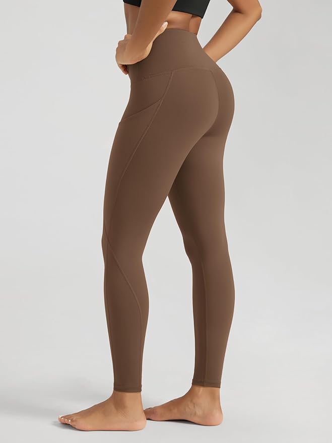 ODODOS Women's High Waisted Yoga Leggings with Pockets, Tummy Control Non See Through Workout Athletic Running Yoga Pants