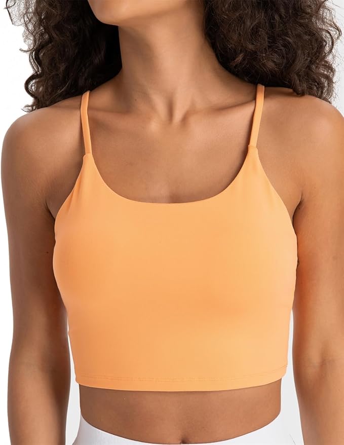 Lemedy Women Padded Sports Bra Fitness Workout Running Shirts Yoga Tank Top