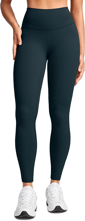INGIA Womens High Waist No Front Seam Scrunch Butt Leggings Workouts 25 Inches V-Back Scrunch Booty Gym Yoga Pants