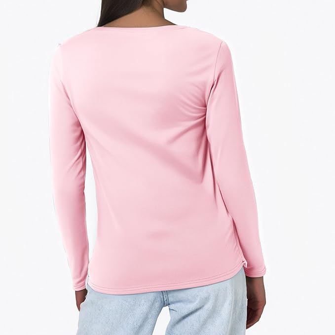 Yoga Tops for Women Long Sleeve Compression Going Out Tops Workout Sets Gym Shirts Cute Cropped V Neck Dance Outfits