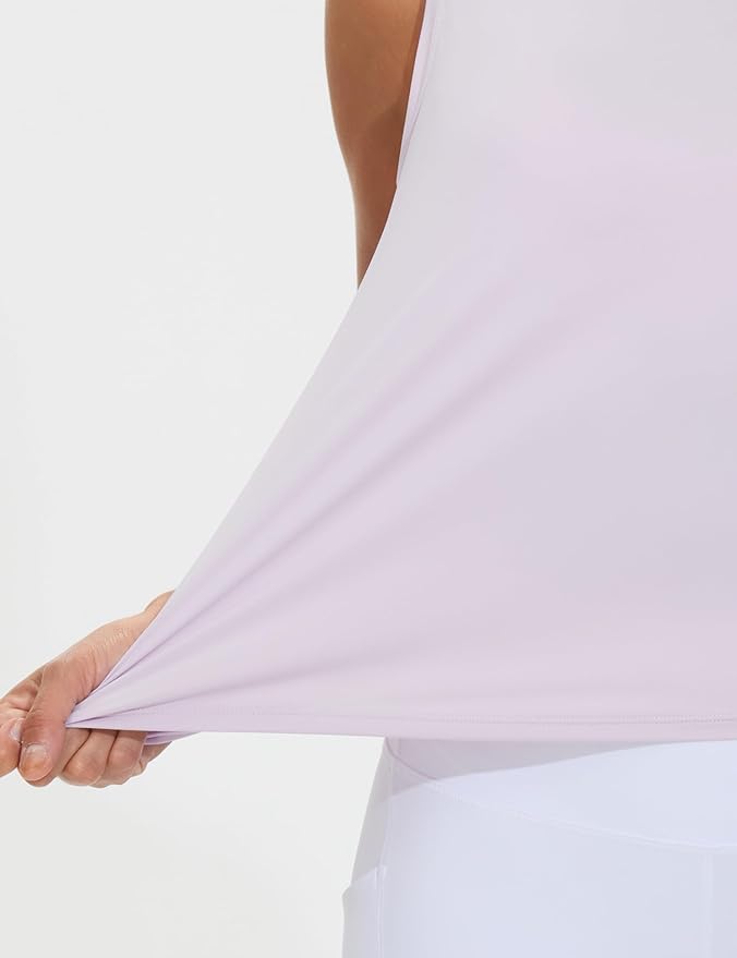 Dragon Fit Womens Ice Silk Workout Tank Tops Sleeveless Cropped Yoga Shirt for Running Gym Summer