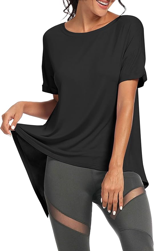 Bestisun Workout Tank Tops Open Back Yoga Exercise Shirts Tie Back Athletic Clothes for Women