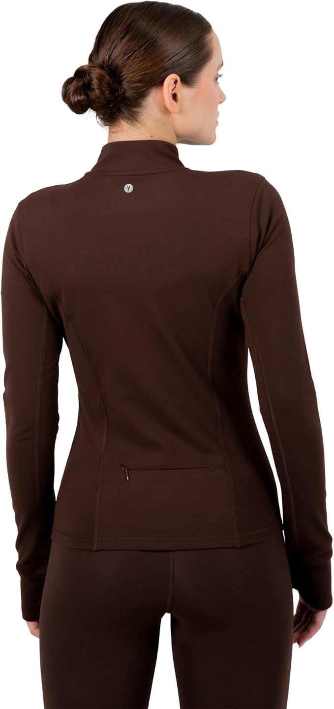 YITTY Active Women's Ultraluxe Full Zip Jacket, Athleisure, 4-Way-Stretch, Thumbholes