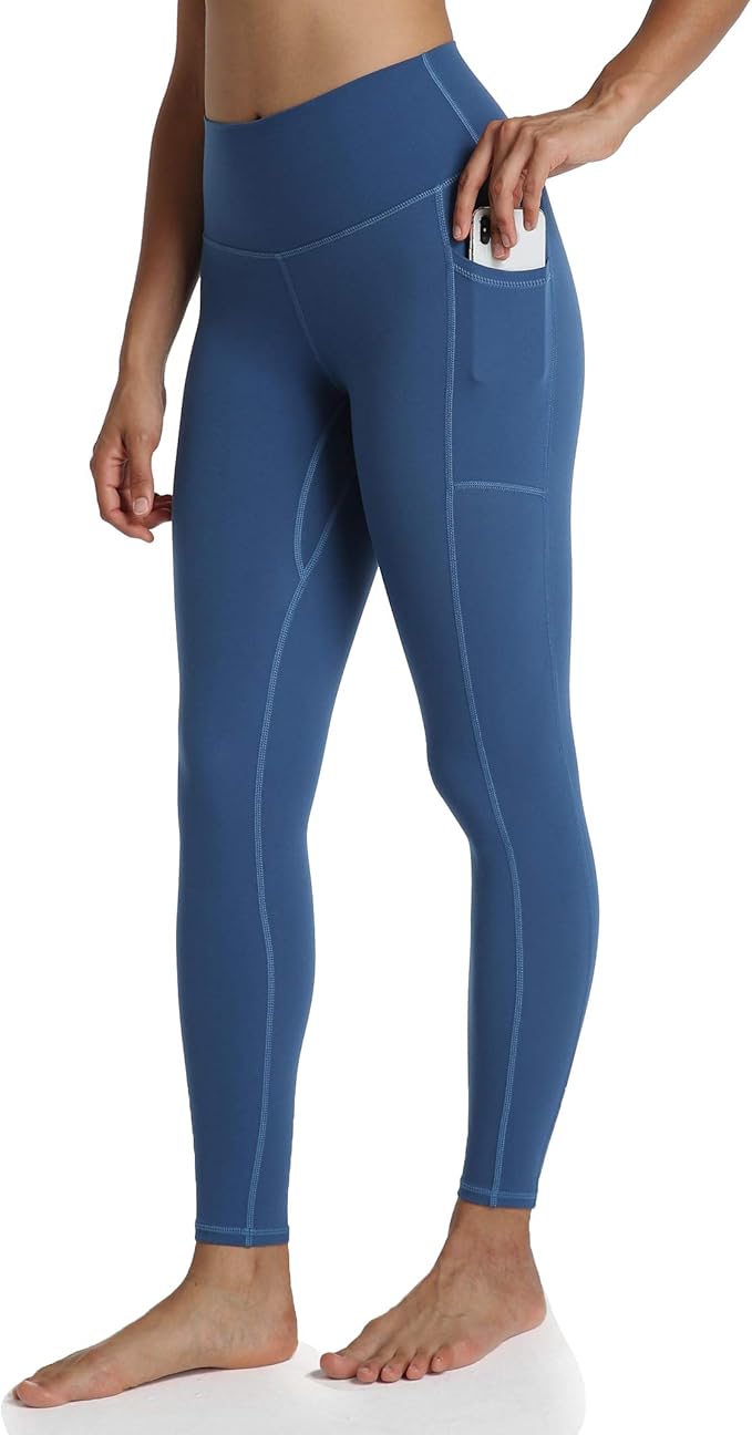 Colorfulkoala Women's High Waisted Yoga Pants 7/8 Length Leggings with Pockets
