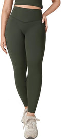 UNISSU Hugcurve No Front Seam High Waisted Workout Leggings for Women Buttery Soft Yoga Pants Gym Athletic Tights - 25''
