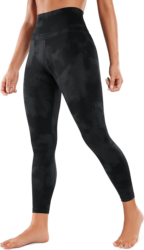 CRZ YOGA Naked Feeling Workout Leggings 25'' - High Waist Yoga Training Tight Womens Pants