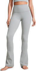 CRZ YOGA Butterluxe Mini Flared Leggings 30"/31.5"/33'' - High Waist Bootcut Casual Lounge Women Yoga Pants with Pocket