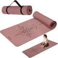 HAHE Yoga Mat Thick (8MM,1/3"), Eco-Friendly POE Non Slip Yoga Mat, High Rebound & Shock Absorption, Anti-Tear & Sweat-Resistant for Yoga, Fitness, Home, Workouts, Large Pilates Mats 72"x24" with Carrying Strap