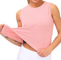 Dragon Fit Womens Ice Silk Workout Tank Tops Sleeveless Cropped Yoga Shirt for Running Gym Summer