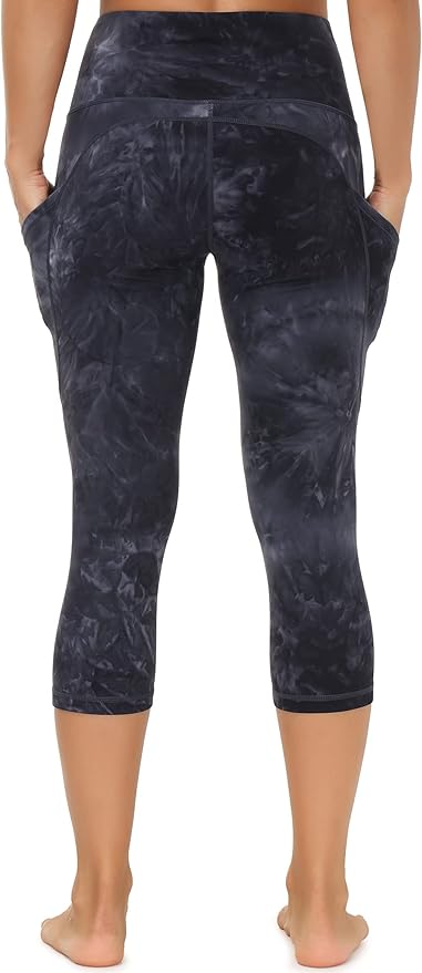 Dragon Fit High Waist Yoga Leggings with 3 Pockets,Tummy Control Workout Running 4 Way Stretch Yoga Pants