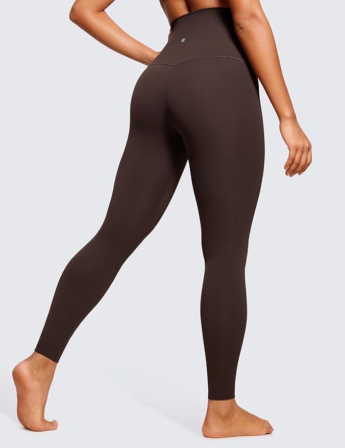 CRZ YOGA Butterluxe Super High Waist Leggings 28" - Full Length Buttery Soft Womens Yoga Pants Over Belly