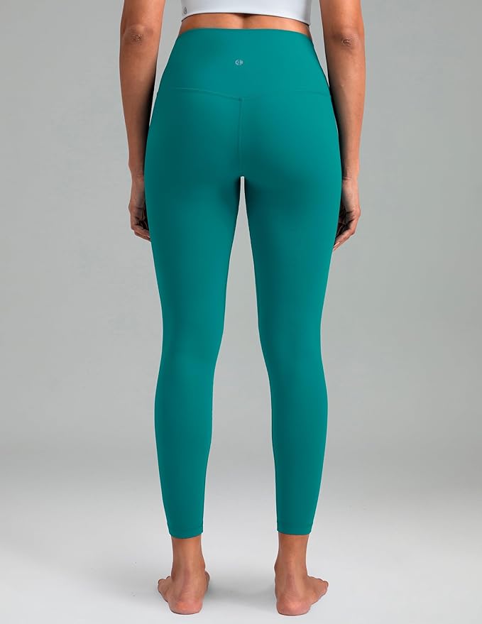 Colorfulkoala Dreamlux No Front Seam Leggings for Women 25"/28" Inseam, High Waisted Buttery Soft Yoga Pants