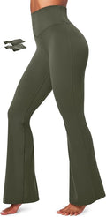 IUGA Flare Leggings for Women Tummy Control Flared Leggings No Front Seam Yoga Pants Women High Waisted Workout Bell Bottoms