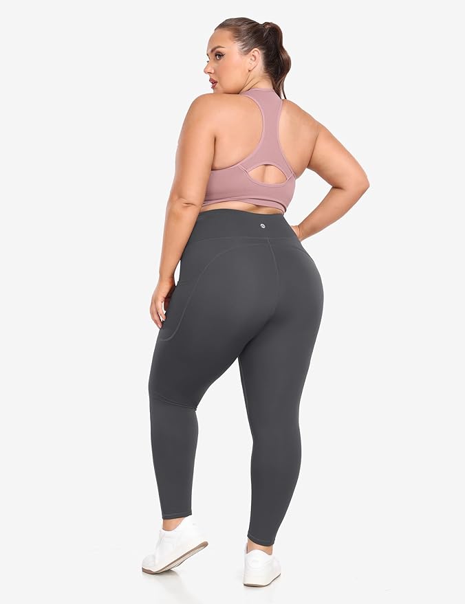 Heathyoga X-6XL Plus Size Leggings for Women with Pockets Tummy Control Plus Size Yoga Pants High Waist Workout Clothes