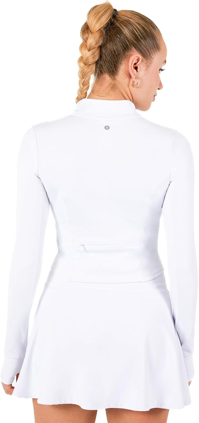 YITTY Active Women's Ultraluxe Full Zip Jacket, Athleisure, 4-Way-Stretch, Thumbholes