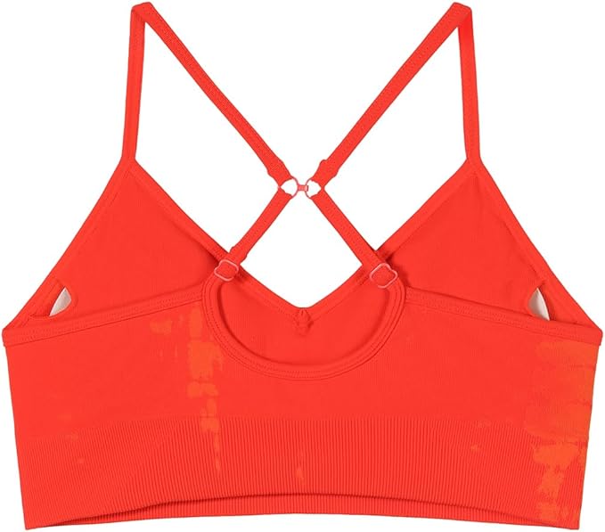 AUROLA Serpent Seamless Sports Bras for Women,Backless Padded Strappy Workout Gym Yoga Crop Tops