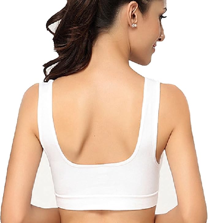 Vermilion Bird Women's 3 Pack Seamless Comfortable Sports Bra with Removable Pads