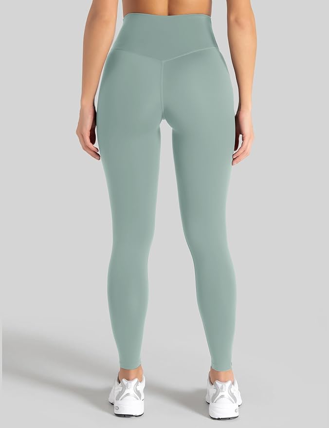 Unthewe Naked-Feel No Front Seam Leggings for Women - High Waisted Buttery Soft Workout Yoga Pants 25"