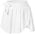Wsirmet Flowy Shorts for Women Butterfly Shorts 2 in 1 Athletic Workout Gym Biker Running Shorts with Pockets