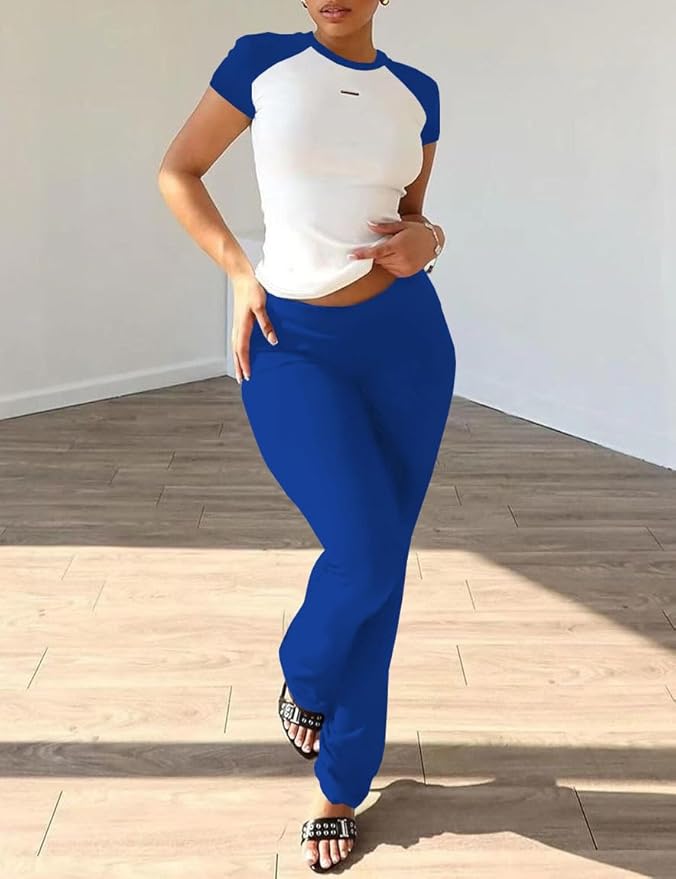 Nimsruc 2 Piece Outfits for Women Casual Sweat Sets