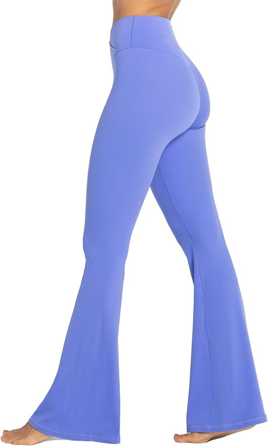 Sunzel Flare Leggings, Crossover Yoga Pants with Tummy Control, High-Waisted and Wide Leg