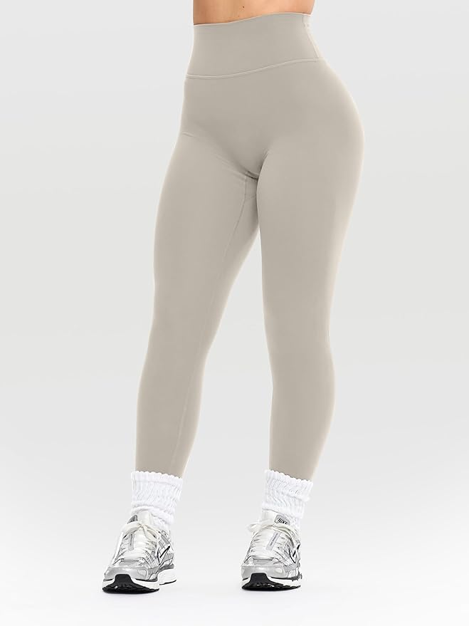 Olmlmt No Front Seam Workout Leggings for Women Tummy Control Butt Lifting Leggings Buttery Soft Gym Yoga Pants