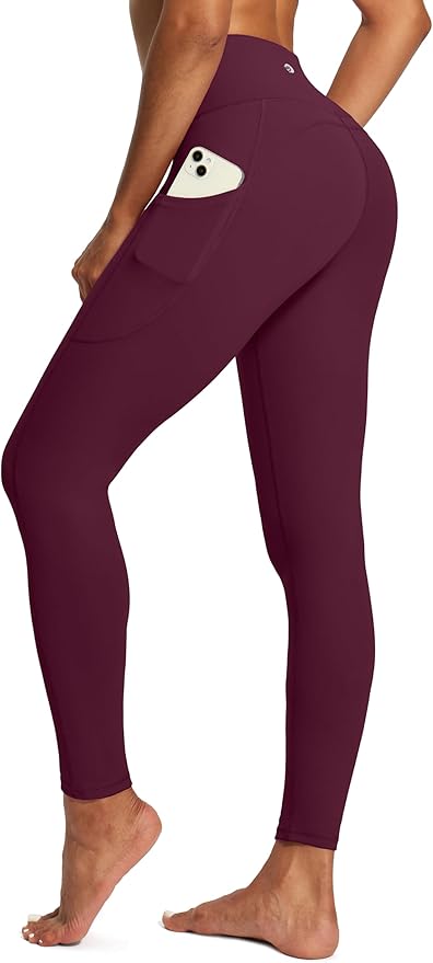 IUGA High Waist Yoga Pants with Pockets, Leggings for Women Tummy Control, Workout Leggings for Women 4 Way Stretch