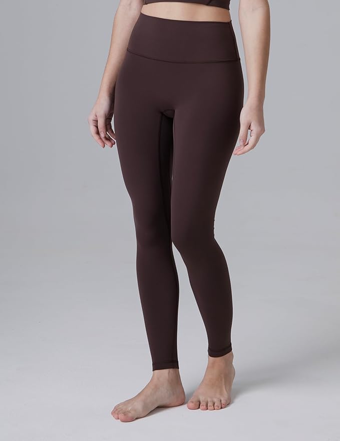 Colorfulkoala Dreamlux No Front Seam Leggings for Women 25"/28" Inseam, High Waisted Buttery Soft Yoga Pants