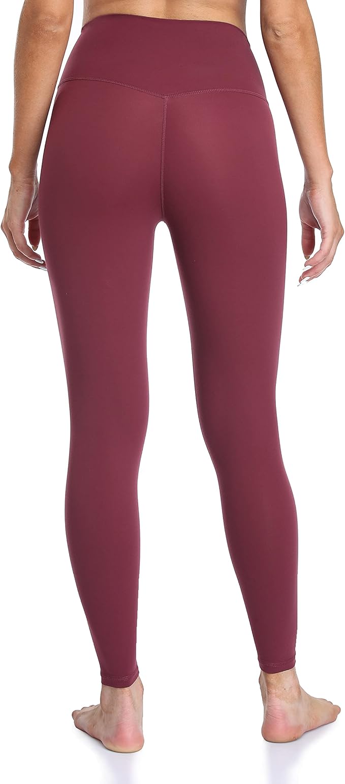 YUNOGA Women's Ultra Soft High Waisted Seamless Leggings Tummy Control Yoga Pants