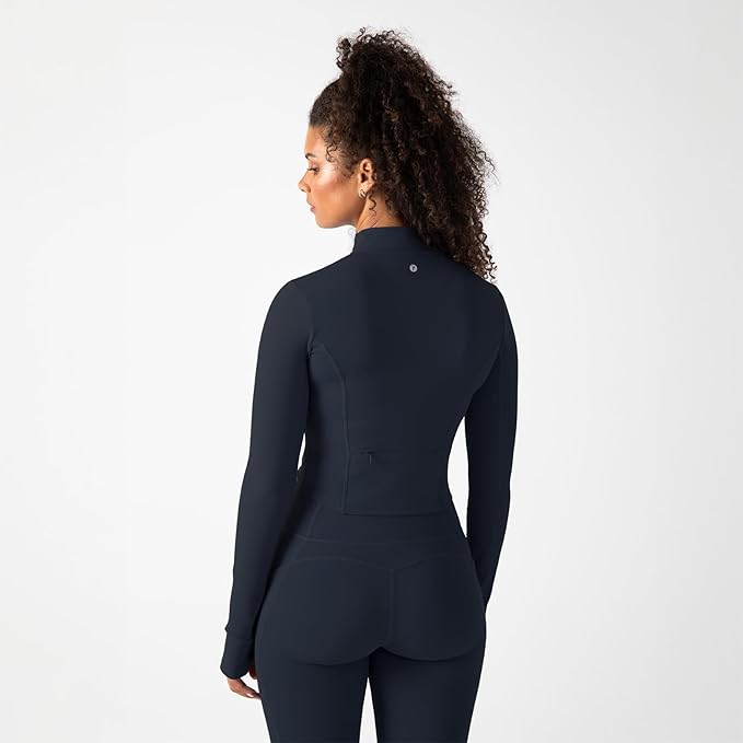 YITTY Active Women's Ultraluxe Full Zip Jacket, Athleisure, 4-Way-Stretch, Thumbholes