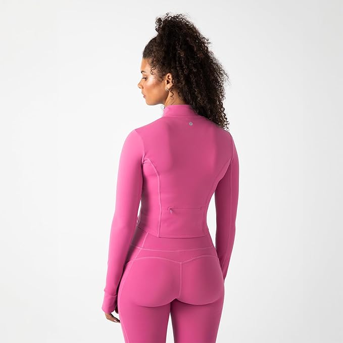 YITTY Active Women's Ultraluxe Full Zip Jacket, Athleisure, 4-Way-Stretch, Thumbholes