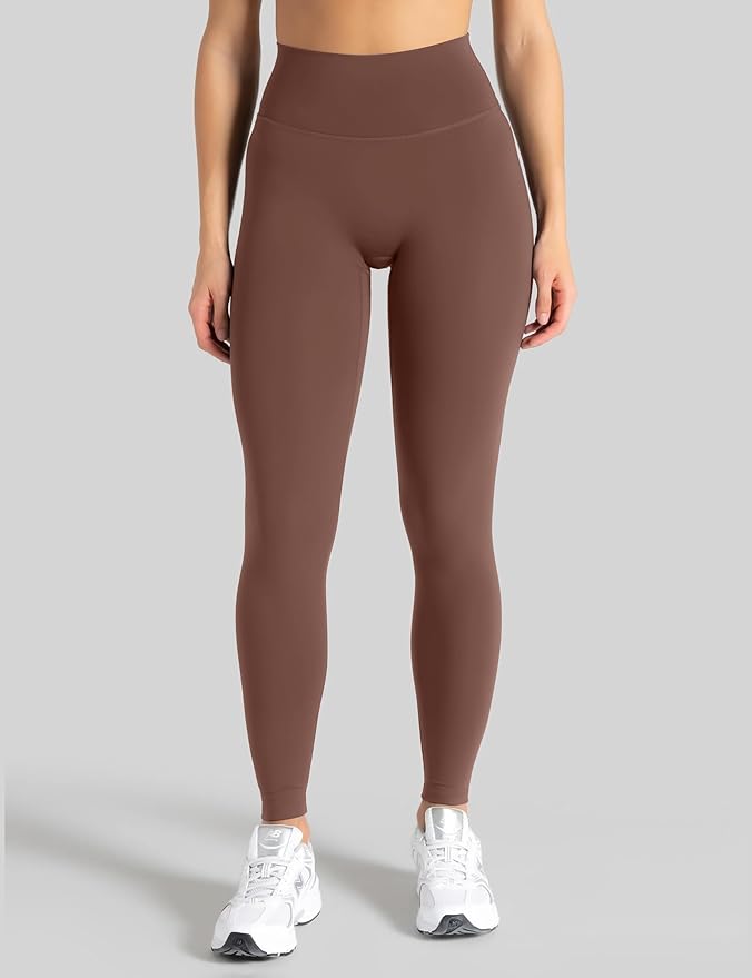 Unthewe Naked-Feel No Front Seam Leggings for Women - High Waisted Buttery Soft Workout Yoga Pants 25"