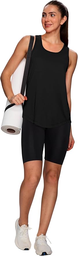 WIHOLL Workout Tops for Women Summer Athletic Tank Tops Sleeveless Shirts Beach Lightweight Gym Clothes