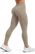 Sogetdo Yoga Leggings for Women Hidden Scrunch Butt Non See Through High Waisted No Front Seam Athletic Gym Workout Pants